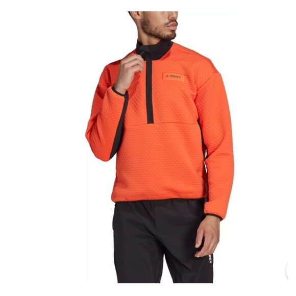 Adidas Men's Terrex Hike Fleece Half Zip Size Large - Picture 1 of 10
